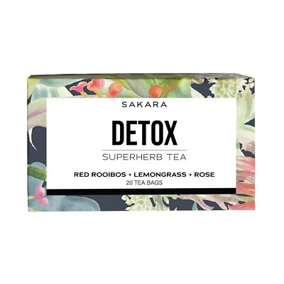 #ad Detox Tea 20 Bags Herbal Tea with Rose Petals Lemon Peel Lemongrass Ora... $31.17