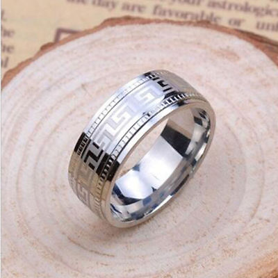#ad Elegant Titanium Steel Fashion Jewelry Charms Engagement Wedding Ring Size 10.5 $13.74