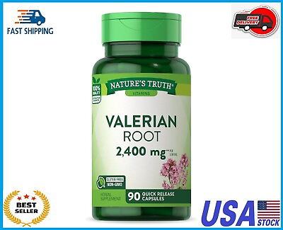 #ad Nature#x27;s Truth Valerian Root Capsules 2400mg 90 Count Non GMO amp; Gluten Free $14.99