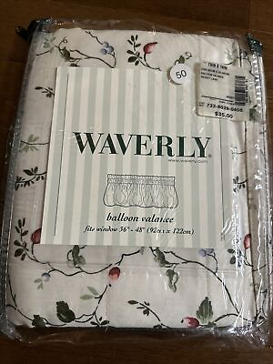 #ad NEW Waverly Berry Lane Thistle Berries Grapes Valance Curtain 79” W 14”L $32.00