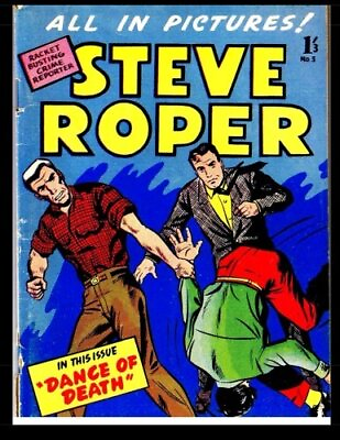 #ad STEVE ROPER #3: GOLDEN AGE ADVENTURE COMIC By Funnies Famous Inc. **BRAND NEW** $37.95