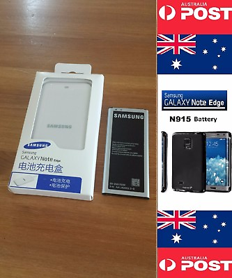 #ad Samsung Note Edge N915 Retail White Charger Kit With Original Battery NFC Local AU $26.00