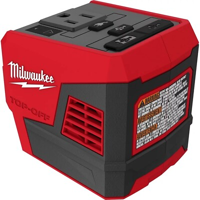 #ad Milwaukee 2846 20 M18 18 Volt Lithium Ion TOP OFF 175W Power Source $49.00