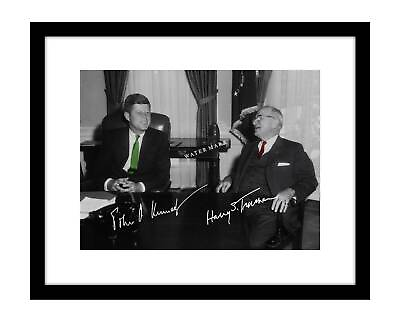#ad John F Kennedy amp; Harry S Truman 8x10 Signed photo print US president democrat $11.99