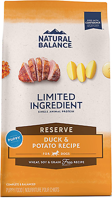#ad Limited Ingredient Puppy Grain Free Dry Dog Food Reserve Duck amp; Potato Recipe $32.99