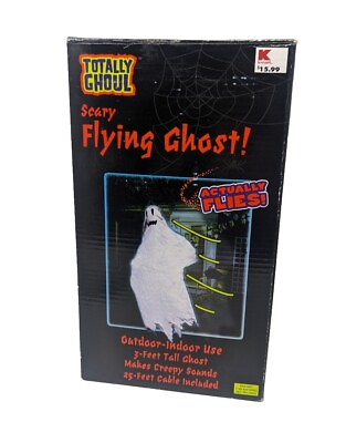 #ad Tekky Toys Totally Ghoul Scary Flying Ghost WORKING $37.95