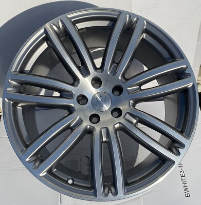 #ad Maserati 20quot; Ghibli 20x10.5quot; Wheel 2015 20 670016860 OEM Rim Charcoal REAR $399.99
