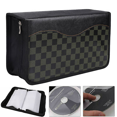 #ad 128 Disc CD DVD Case Storage Bag Organizer Holder Wallet Album Media Video Box $11.98