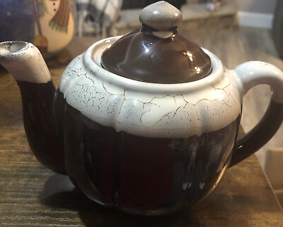 #ad Ceramic Pottery Brown Teapot Pot amp; Lid $19.99