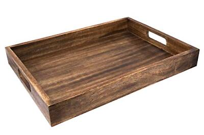 #ad Handmade Classic Wooden Tray Large Size Serveware Kitchen Accessories Tray 16.5 $43.99