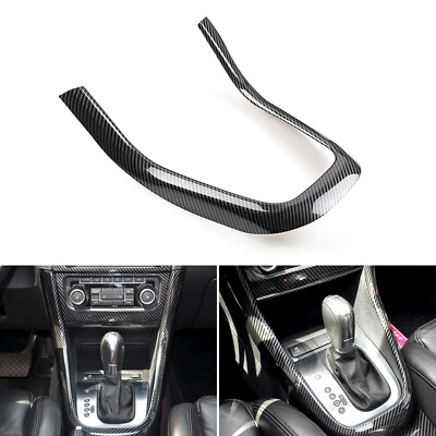 #ad For VW Golf 6 MK6 08 2012 Carbon Fiber Interior Gear Shift Panel Cover Trim ABS $28.99
