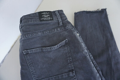 #ad Zara Men#x27;s Jeans Unisex Smart Fit Stretch Trousers 46 30 28 W30 L28 Used Gray $48.21
