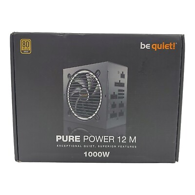 #ad be quiet Pure Power 12 M 1000W ATX 3.0 Power Supply 80 Gold $149.50