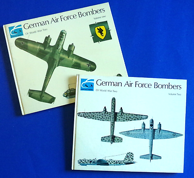 #ad German Air Force Fighters of WWII Volume 1 amp; 2 Combat Planes 1971 HC $15.98