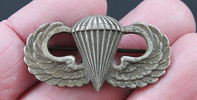 #ad US World War II Army Airborne Paratrooper Jump Parachute Qualification Wings. $125.00