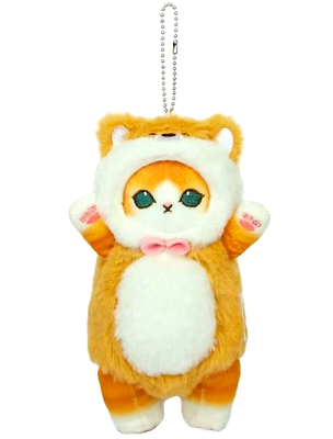 #ad Mofusand Shiba Inu Dog Nyan Cat Plush Mascot Chain Stuffed Toy Genuine Japan $24.99