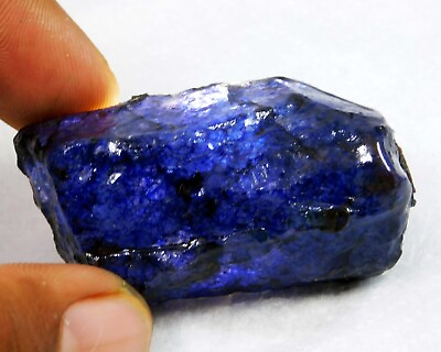 #ad 193.30 Ct Natural Blue Tanzanite Rough AAA Loose Gemstone Certified $42.30