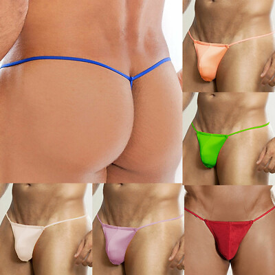 #ad Mens G String Thong Bulge Pouch Panties Micro Bikini T back Underwear Briefs AU $1.75