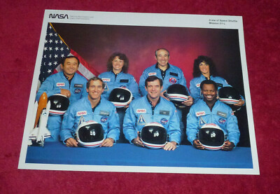 #ad NASA Photo STS 51L Space Shuttle Challenger Crew $7.73