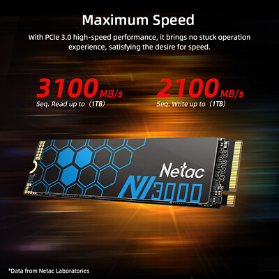 #ad Netac 250GB 500GB 1TB M.2 2280 Solid State Drive NVMe PCIe Gen 3 x4 Internal SSD $23.87