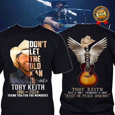 #ad NEW Toby Keith 2 sides black T shirt short sleeve All sizes MT565 $23.99