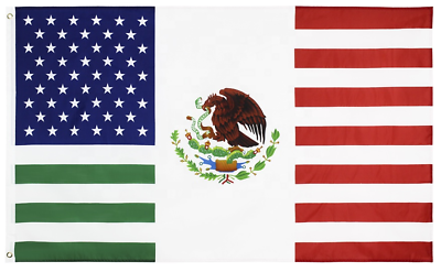 #ad Durable 3x5 Feet USA Mexico Friendship Flag United States American Mexican $15.99