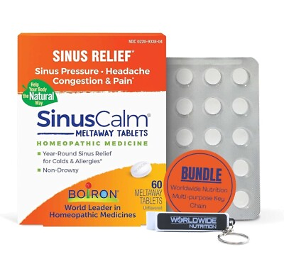 #ad Boiron Sinuscalm Meltaway Tablets Unflavored 60 Tabs $10.99