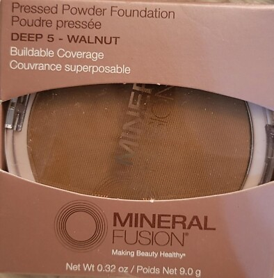 #ad NEW Mineral Fusion Pressed Powder Foundation Deep 5 Walnut 0.32oz $14.95
