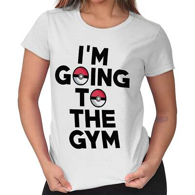 Going To The Gym Trainer Anime Video Gaming Graphic T Shirts for Women T Shirts $14.99