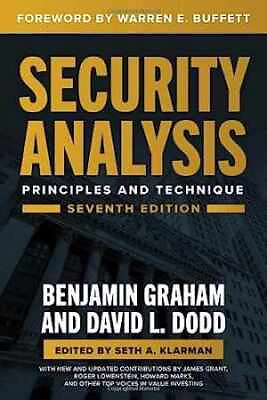 #ad Security Analysis Seventh Edition: Hardcover by Graham Benjamin; Dodd Good $47.08