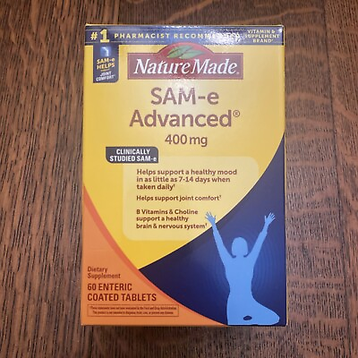 #ad Nature Made SAM e Advanced 400mg 60 Tablets Supports Healthy Mood amp; Joints 09 24 $34.99