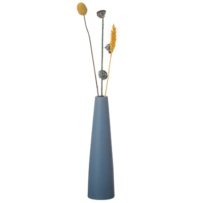#ad Uniquewise QI004359.BL 8quot; Ceramic Cone Shape Flower Table Vase Pastel Blue $4.91