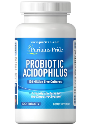 #ad Puritan#x27;s Pride Probiotic Supplement Acidophilus 100Capsule Pack of 1 $9.49