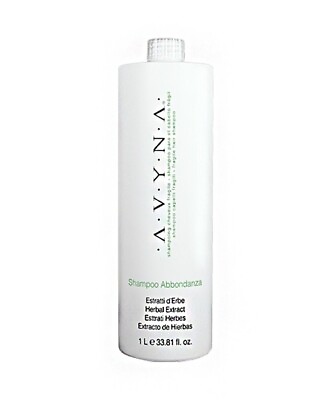 #ad AVYNA Shampoo ABBONDANZA 33.81 Oz Herbal Extract Prevent Hair Loss Made In Italy $32.99