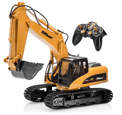 #ad Excavator Toy Remote Control Large RC Digger Truck Construction Tractor Replica $98.99