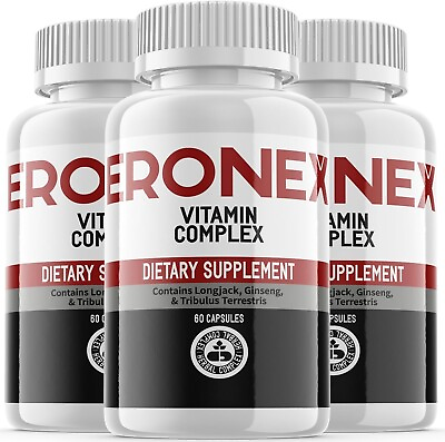 #ad #ad 3 Pack Eronex Male Pills Male Vitality Support Supplement 180 Capsules $59.80