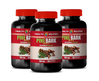 #ad heart function support PINE BARK EXTRACT the anti inflammation 3BOTTLE $49.27