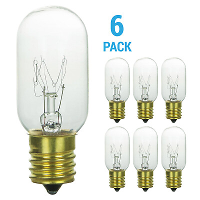 #ad 6 Pack 40W T8 Tubular Indicator Appliance Microwave Intermediate E17 Light Bulb $9.95