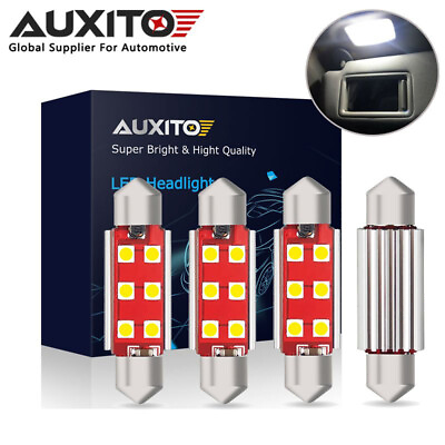 #ad 41mm Car Festoon White LED SMD Light Bulbs Lamps Interior C5W Bulb 12v 4PCS UK GBP 11.99