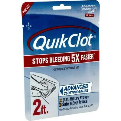 #ad QuikClot 5020 0025 Advanced Clotting Gauze 3quot; x 2#x27; EXP 05 26 $18.99