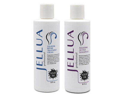 #ad JELLUA Squid Ink Active Shampoo amp; Repair Treatment Cream DUO 8oz NEW $39.75