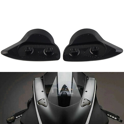 #ad Rearview Mirror Block Off Base Plates Cover For Yamaha YZF R6 YZFR6 2017 2020 BK $18.65