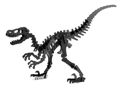 #ad Boneyard Pets Velociraptor Black 3D Dinosaur Puzzle $49.99