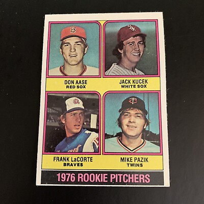 #ad 1976 # 597 ‘76 Rookie Pitchers Topps Baseball Card RC P $2.02