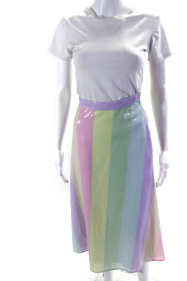#ad Olivia Rubin Womens Penelope Sequin Skirt Multicolored Size 6 13184726 $46.27