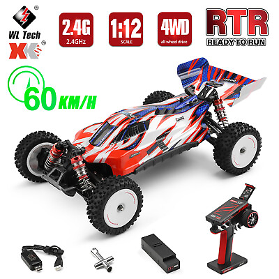 #ad WLtoys 124008 RC Car 1 12 2.4GHz 60KM H 4WD Brushless RC Off Road Racing Car RTR $109.78
