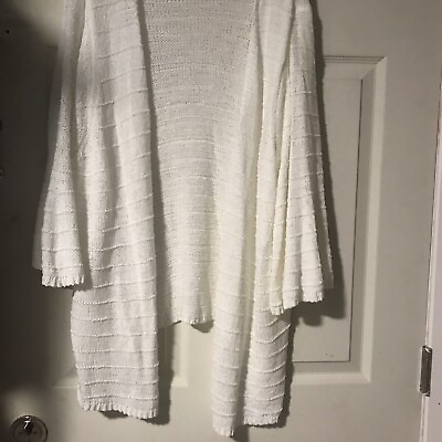 #ad Xl Size Color White Cardigan $12.00