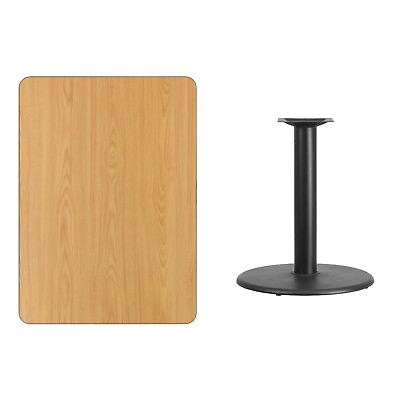 #ad 30quot; x 42quot; Natural Laminate Table Top With Base Table Height Restaurant Table $239.95
