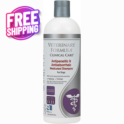 #ad Veterinary Formula Clinical Care Antiparasitic Medicated Shampoo for Dogs 16 Oz $18.50