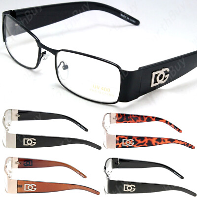 #ad Men Women Clear Lens Rectangular Eye Glasses Nerd Retro Fashion Full Frame Rim $8.95